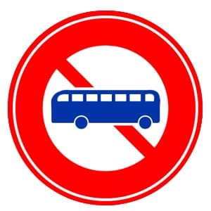 大型乗用自動車等通行止め