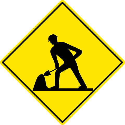 道路工事中