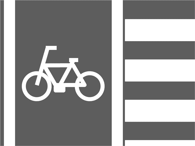 自転車横断帯（標示）